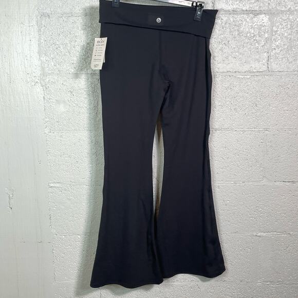 Cotton on Women's Ultra Soft Fold Over Flare Tight Pants - Black large - Picture 2 of 8